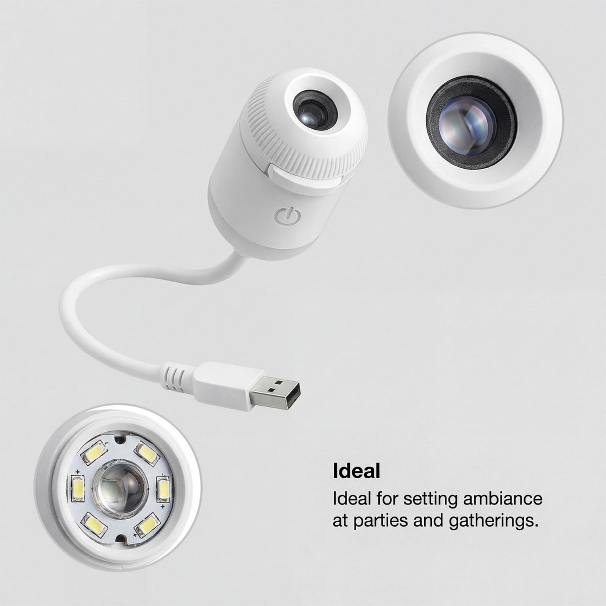 USB projection night light